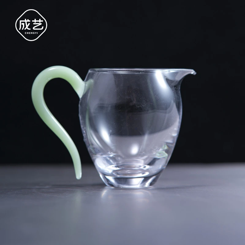 高颜值耐热玻璃公道杯加厚底大容量分茶器高档茶海公杯茶具配件