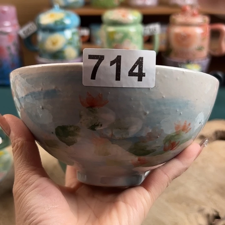 景德镇陶瓷手绘作品714大瑕