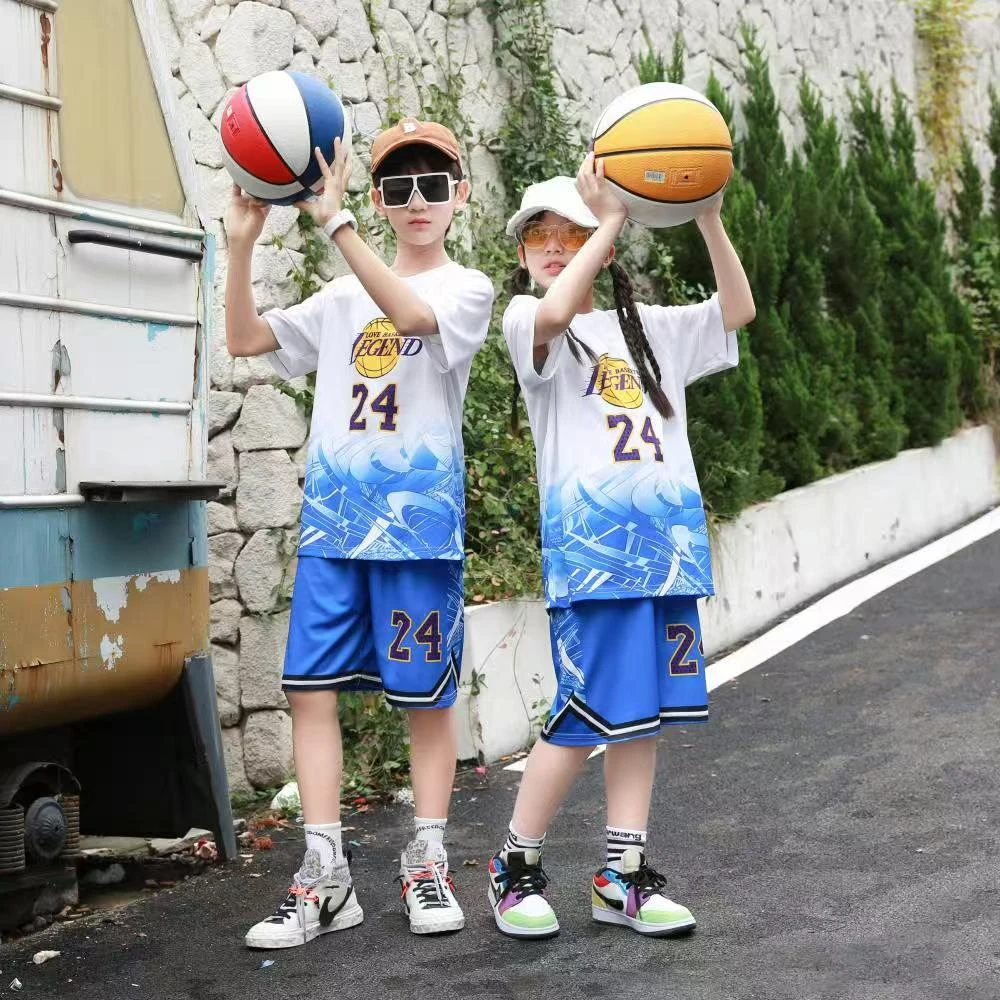 夏季新款儿童运动球服速干冰丝训练服定制套装028童装小学生
