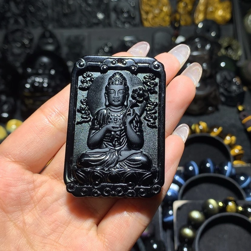 【闪购商品】未镶嵌黑曜岩珠宝奇石依**比