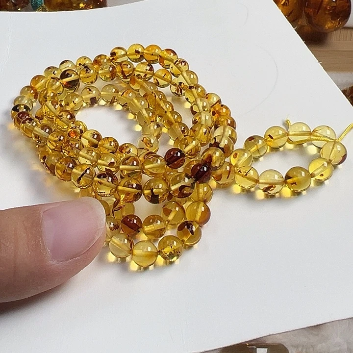 琥珀（花珀）未镶嵌颈饰