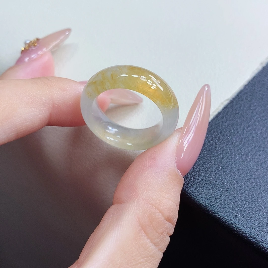 未镶嵌戒指翡翠13-14号