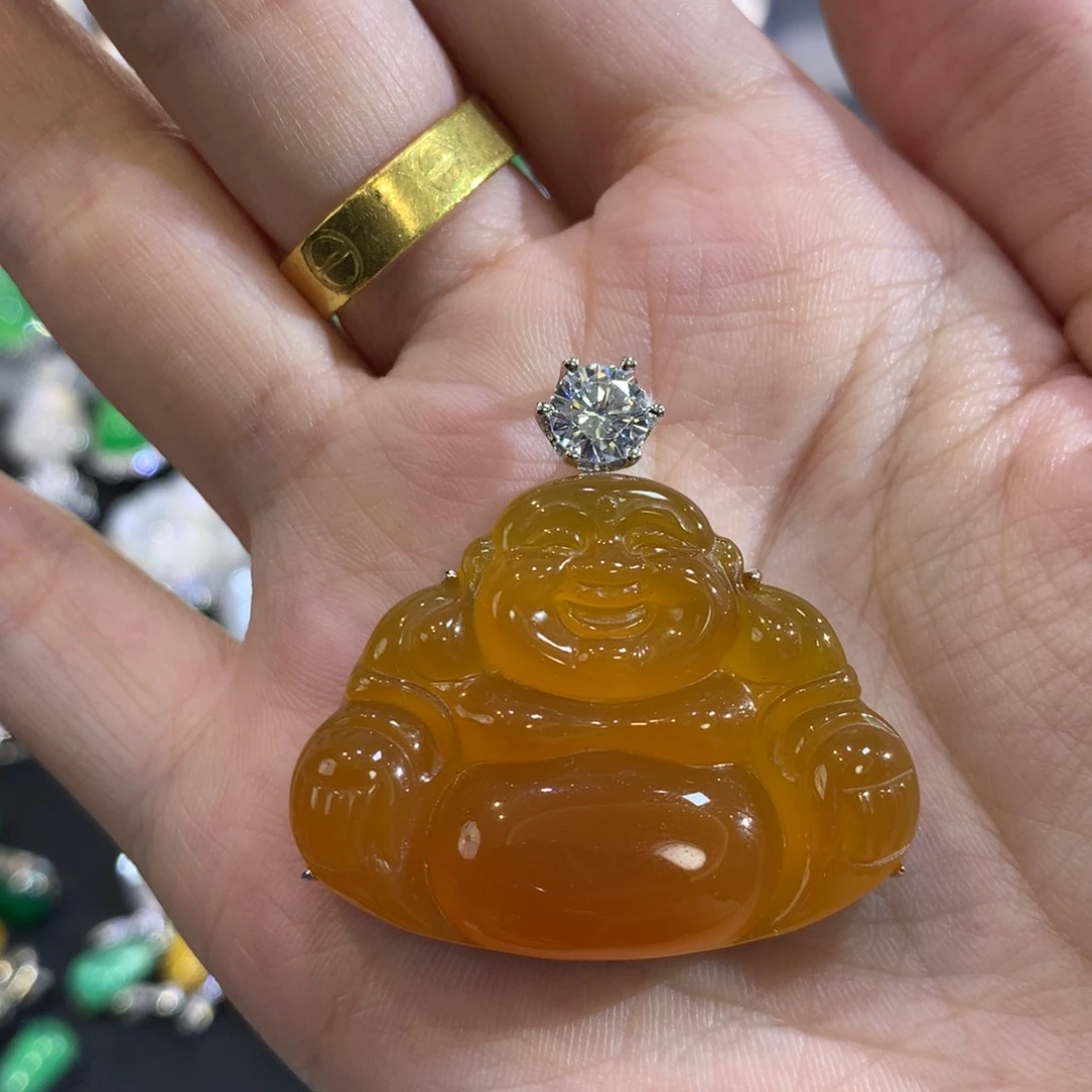 银S925镶嵌颈饰玛瑙/玉髓珺*