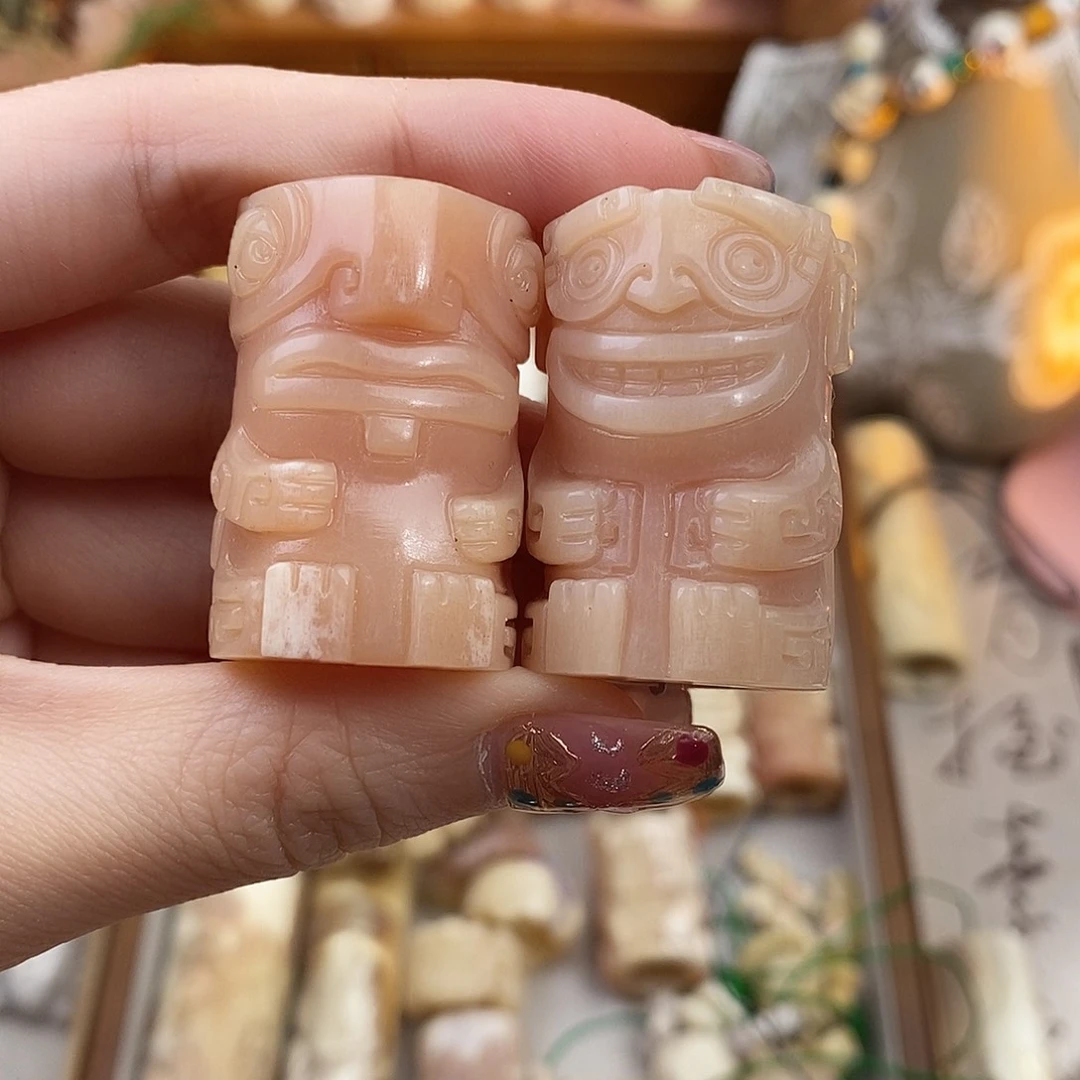 鹿骨把件?***?M50马骨结界兽骨笛一对福利不退换