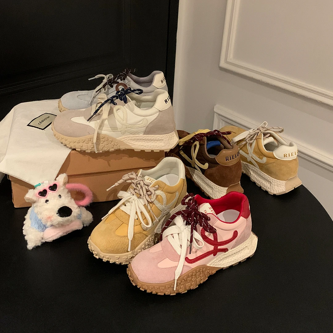 「稳叔」墨尔本假日【增高4.5cm】春新款运动休闲百搭阿甘板鞋女