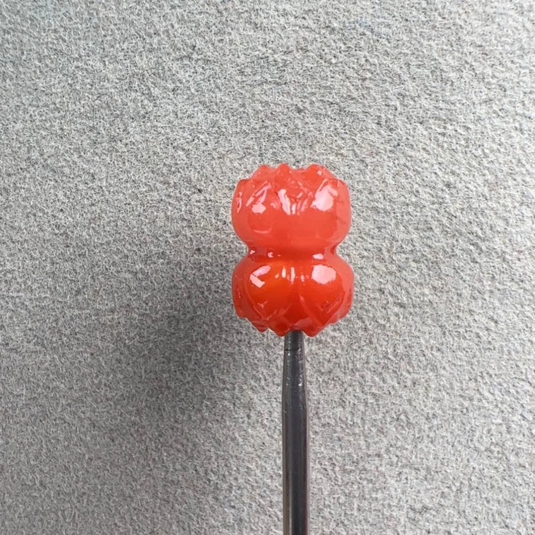 南红玛瑙未镶嵌（并蒂莲12*9mm