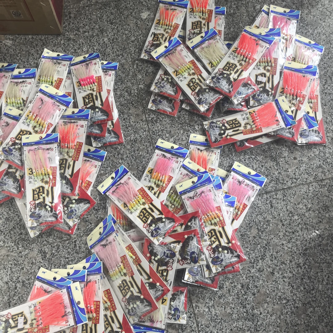 欧娜夜光鱿鱼带鱼鲅鱼刚船钓大物6钩白剑鱼钩串钩仕挂钓组