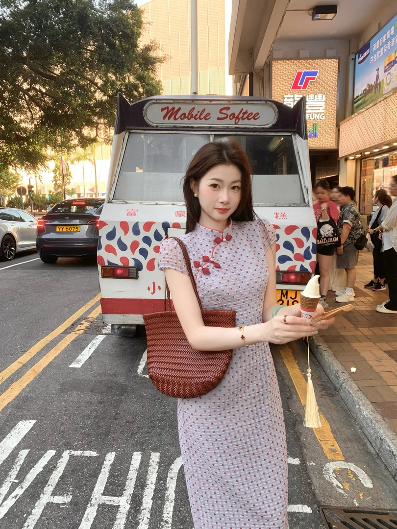 EIA一尧新中式国风【桃李年华】气质少女日常旗袍连衣裙显瘦知性夏