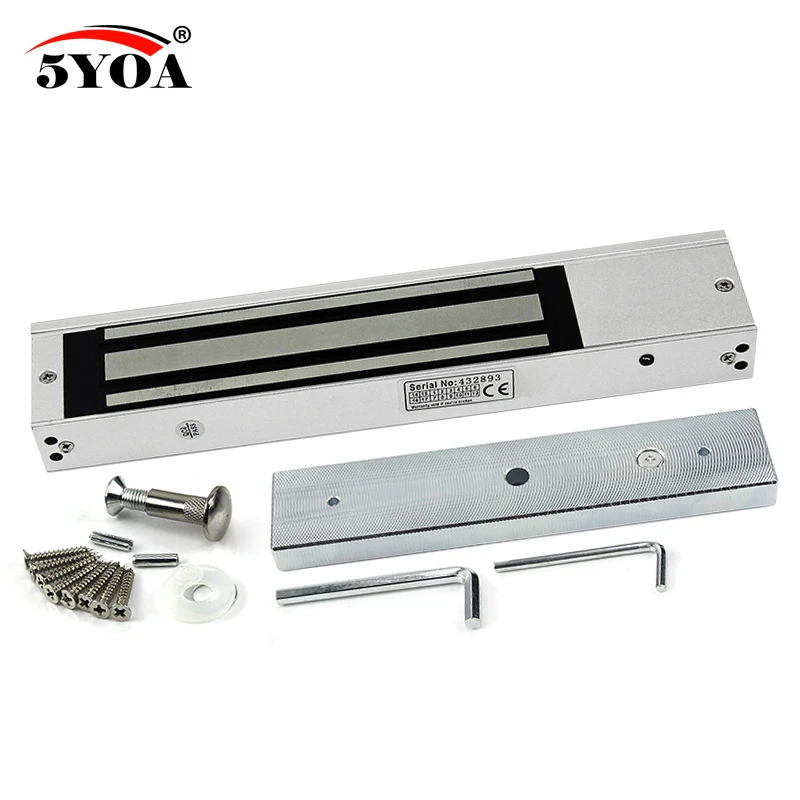 悟优电磁锁磁力锁280kg600lbs单双开门12V明装暗装防水门禁