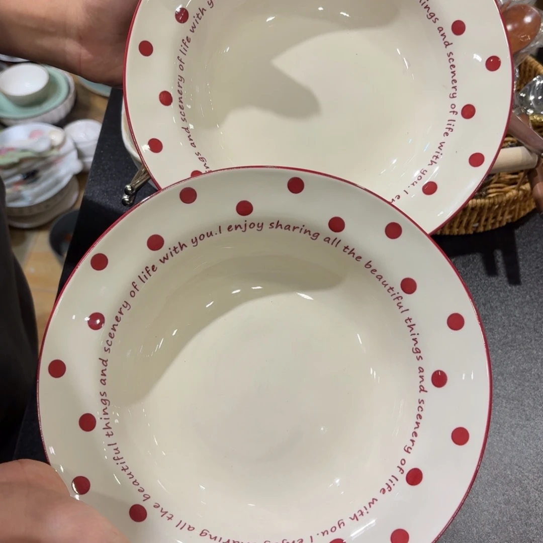 瓷微瑕特价两个9寸盘两个