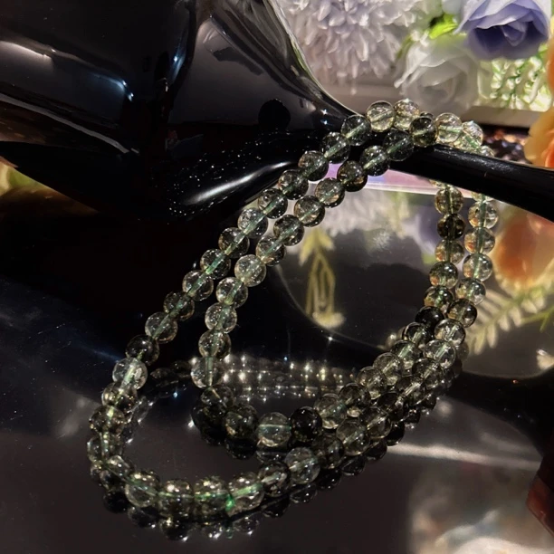 A256 卡8三圈绿幽手串[多样性发一]