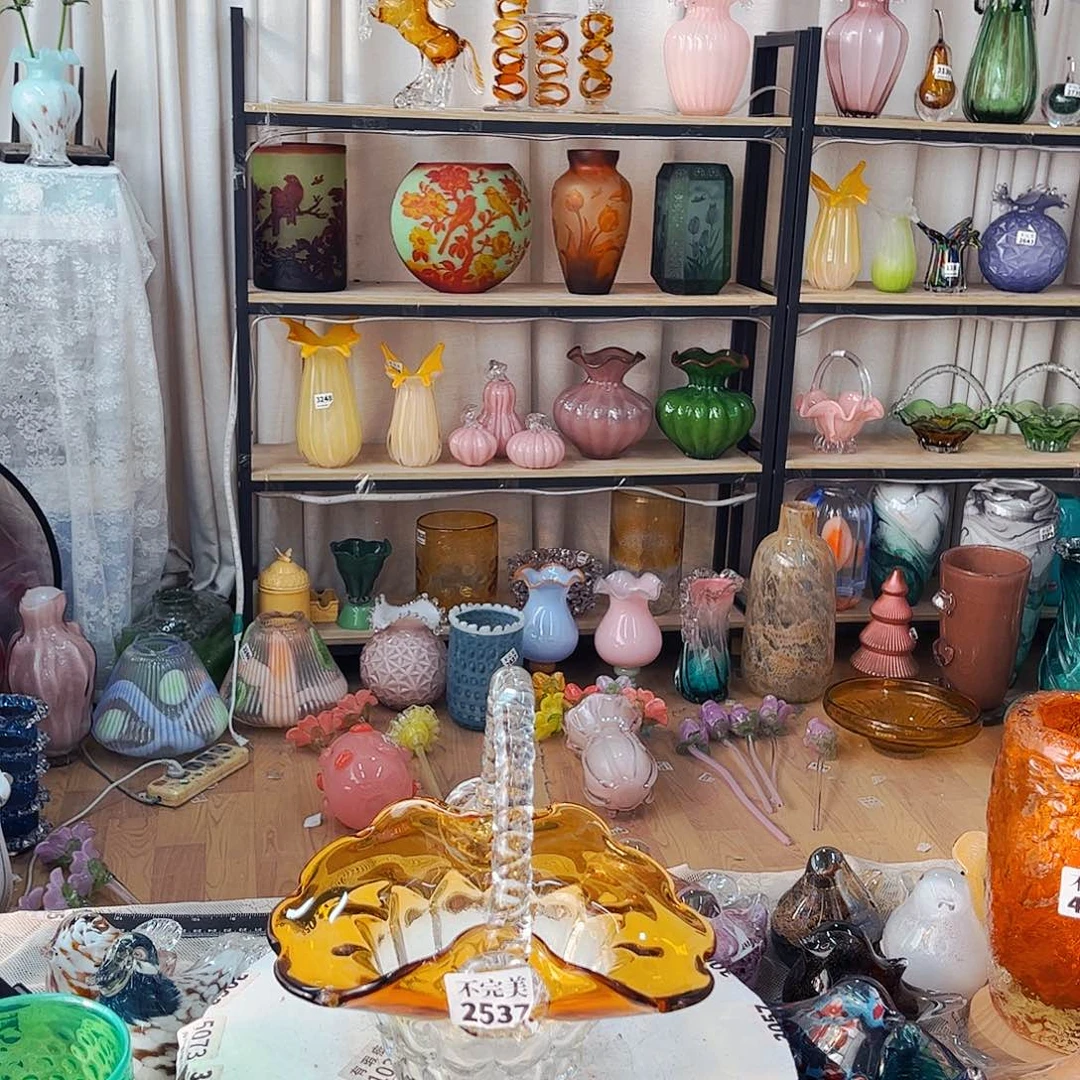 2537果篮小号家悦琉璃工艺品不完美