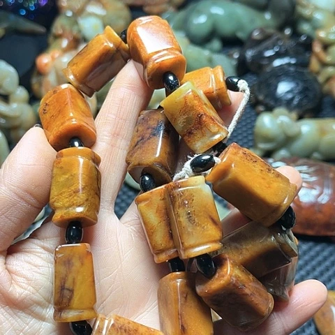 白玉菩提吊坠摆件