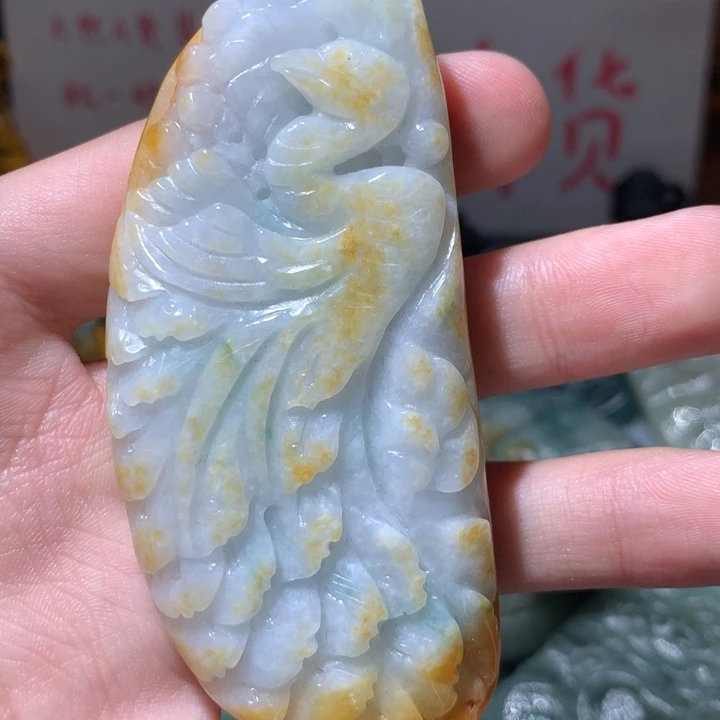 翡翠未镶嵌颈饰保真天然a货翡翠