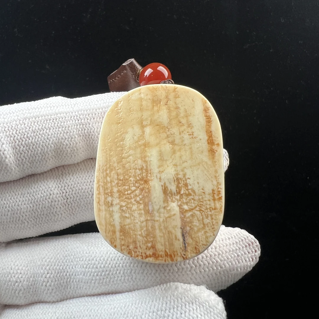 P6748天然猛犸牙 肥皂块28x39x19mm支持鉴定 假一罚四