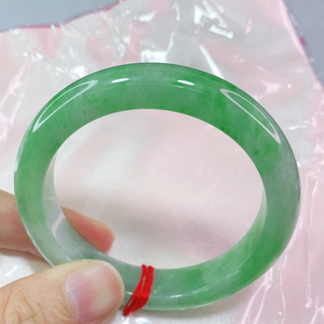 未镶嵌手镯翡翠53圈口正圈