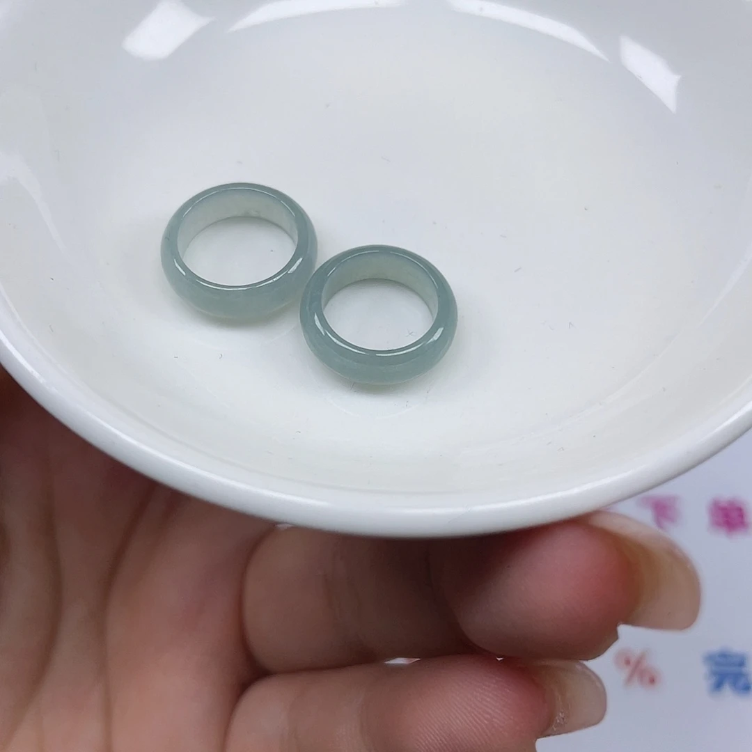 翡翠散珠翡翠跑环2颗