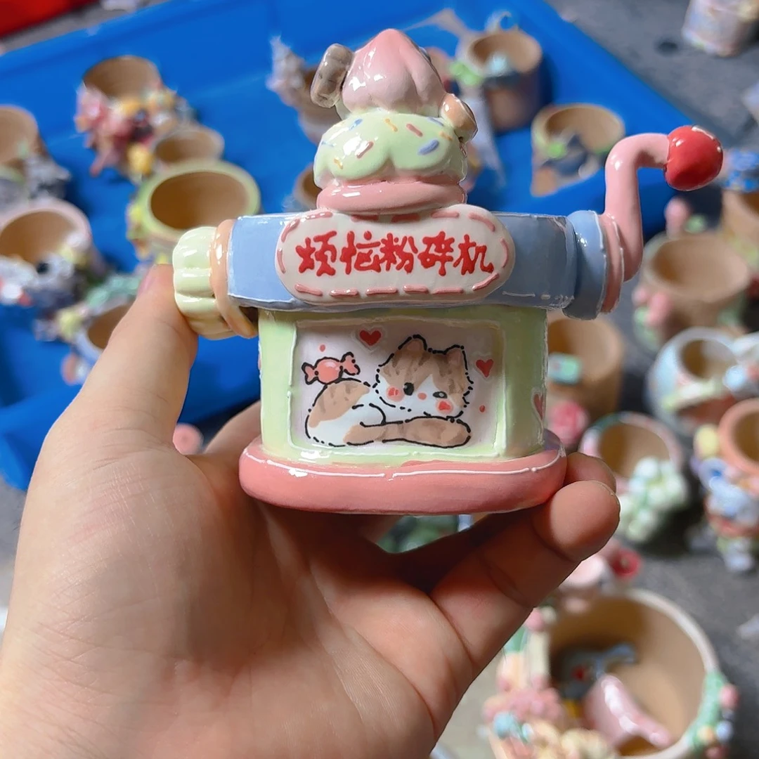 老梧家的手工陶瓷多肉花盆