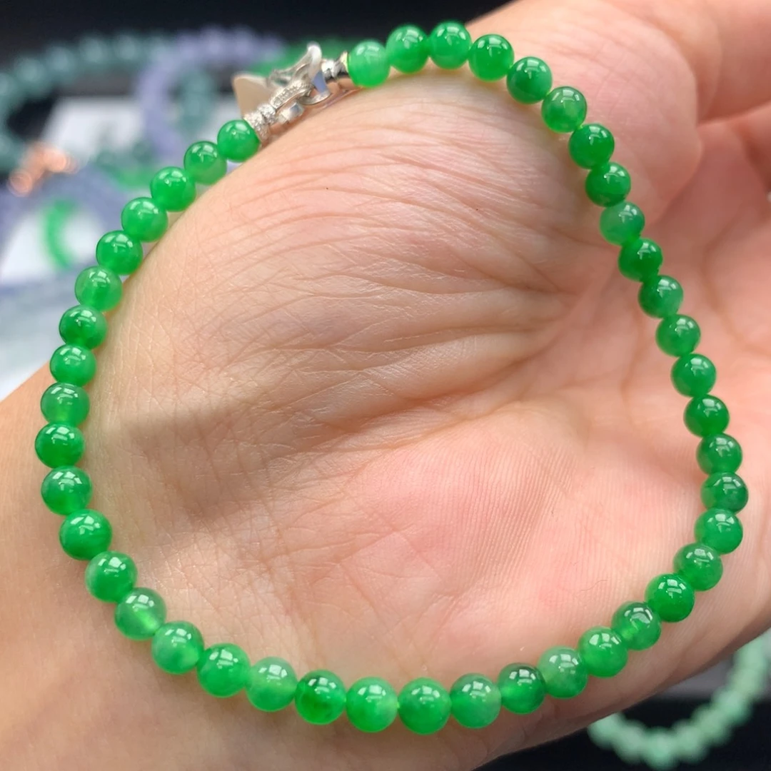 翡翠未镶嵌毛衣链