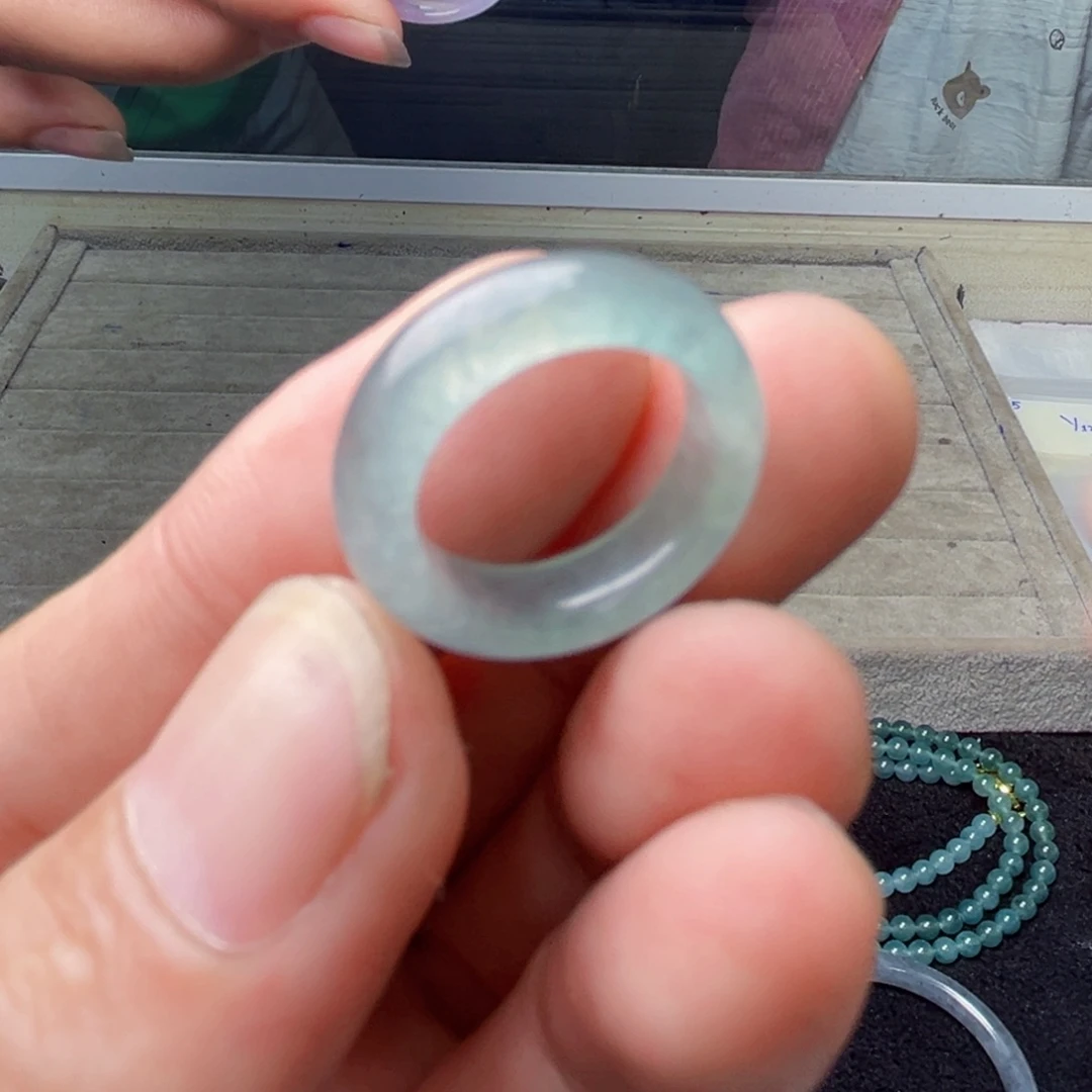 定制翡翠未镶嵌圈口9号