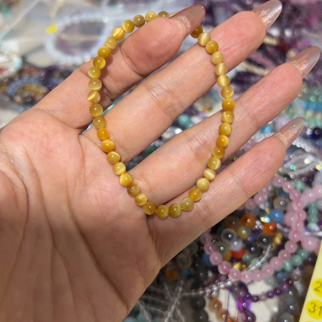 水晶手链未镶嵌小金虎