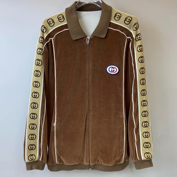 99新 GUCCI/古驰 99新/gucci 古驰 丝绒 双G串标外套 s码 AA10160