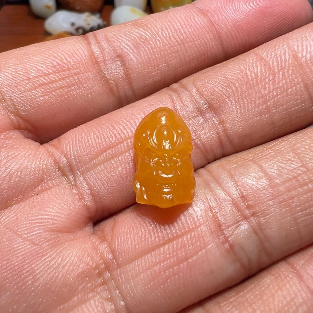 和田玉未镶嵌挂件金*