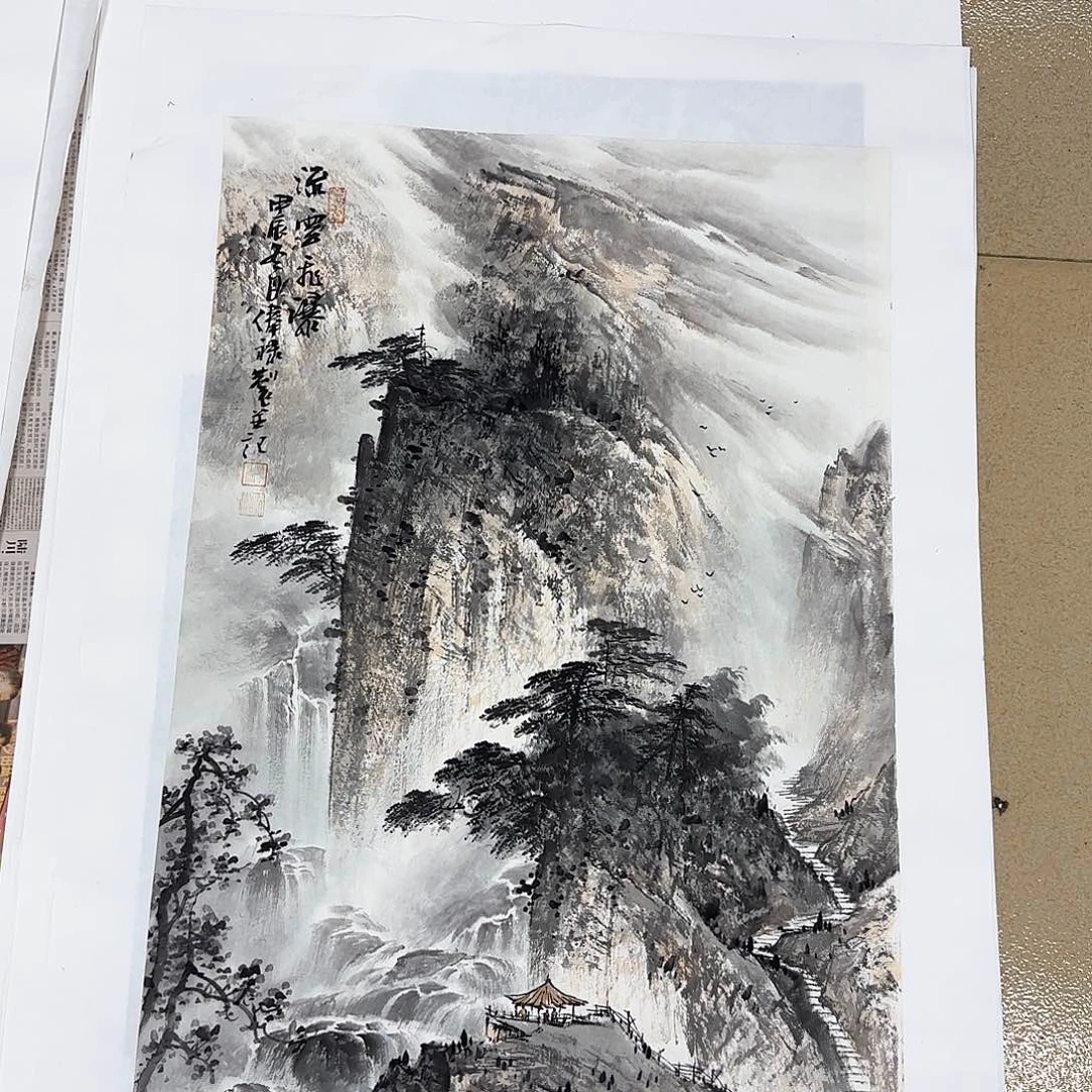 国画黎俸禄老师作品