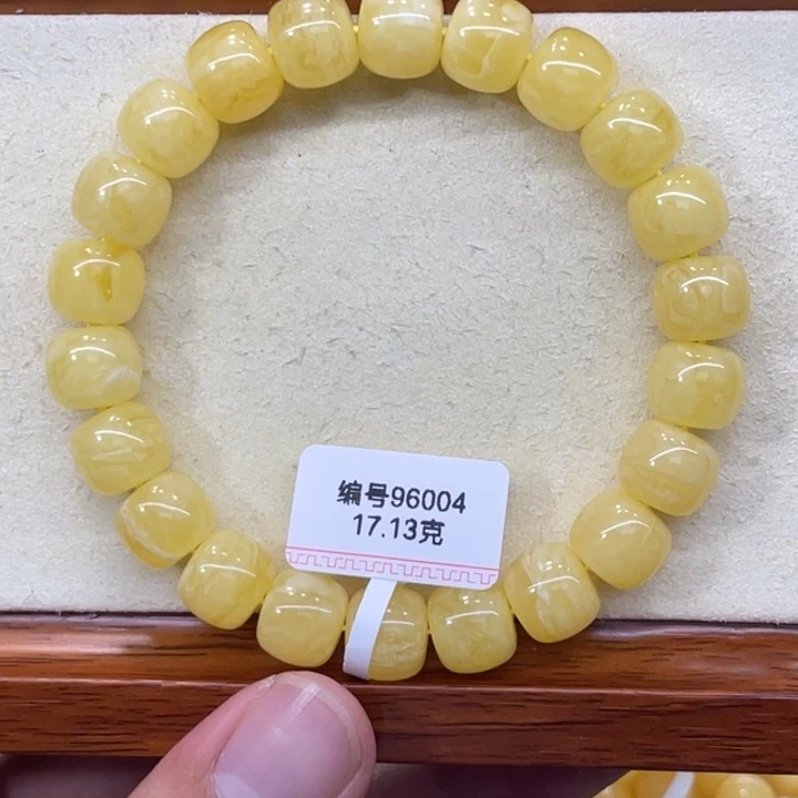 琥珀未镶嵌手链蜜蜡