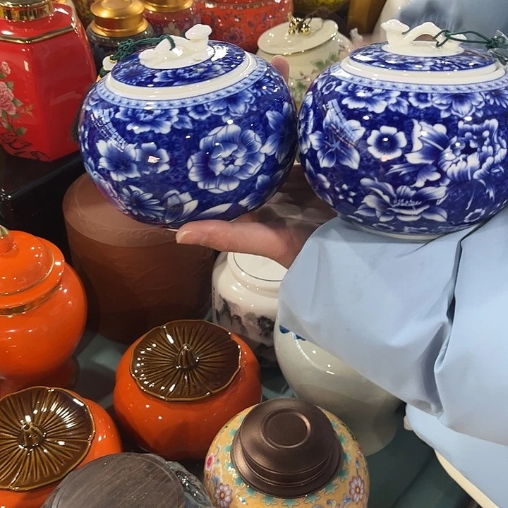 其他陶瓷茶叶摆件茶叶罐