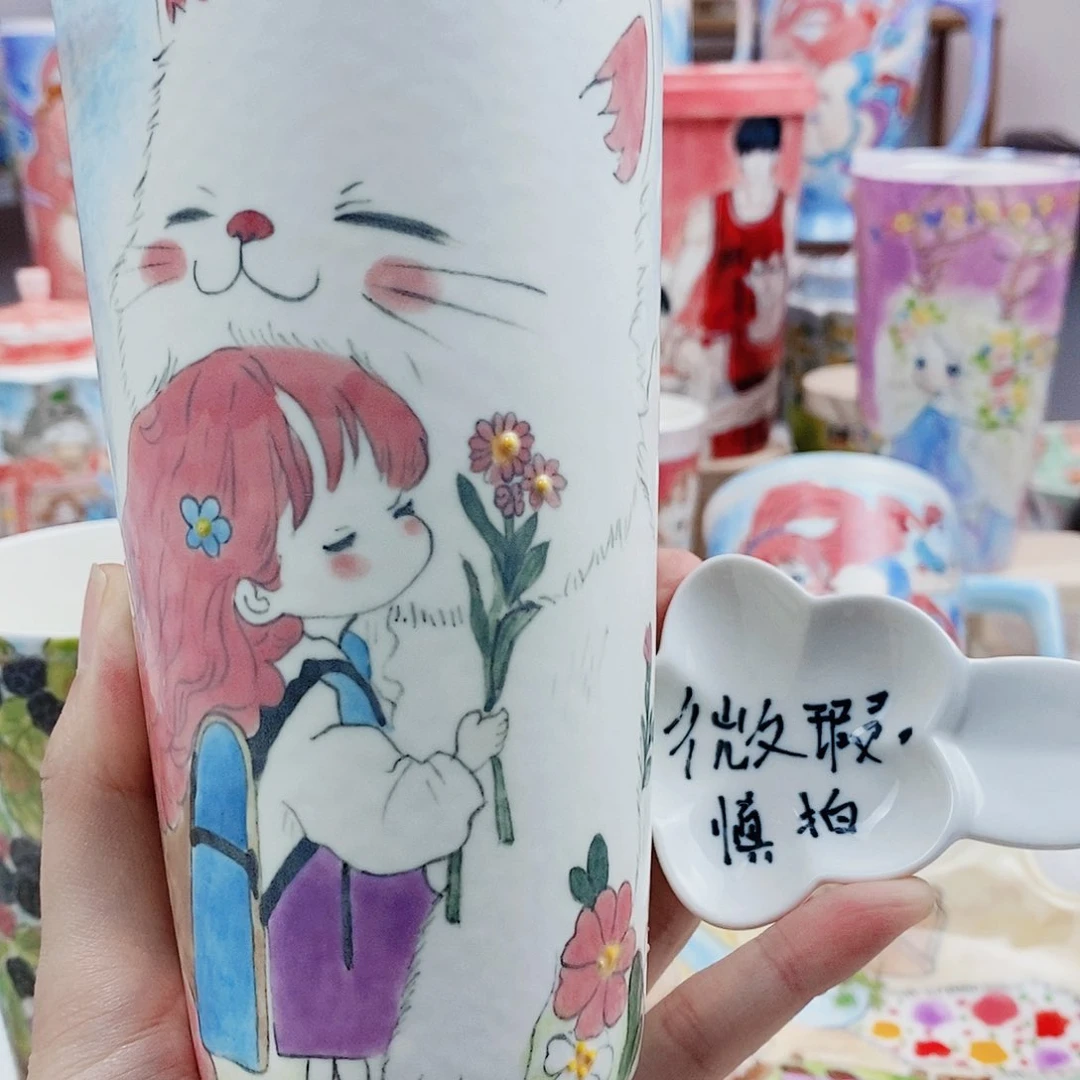 杯董董文创手绘陶瓷