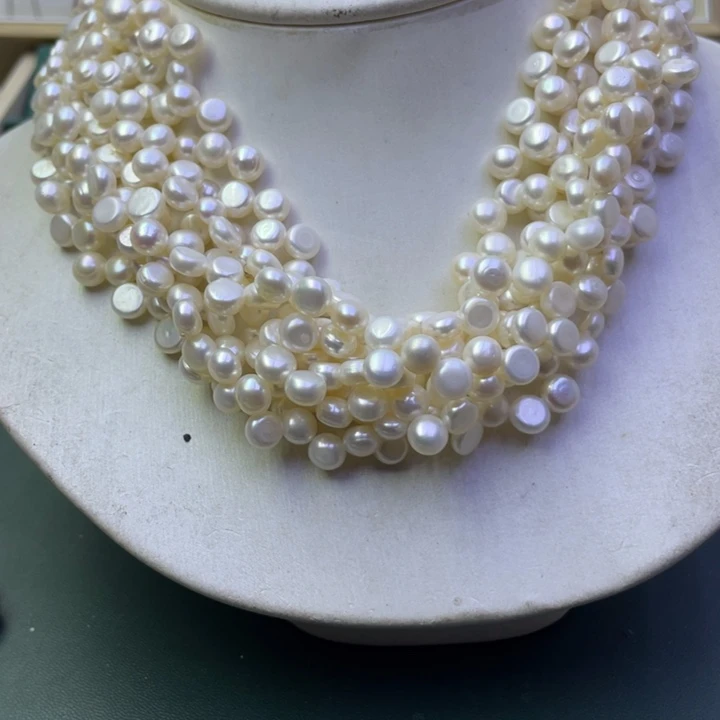 淡水珍珠项链合金
