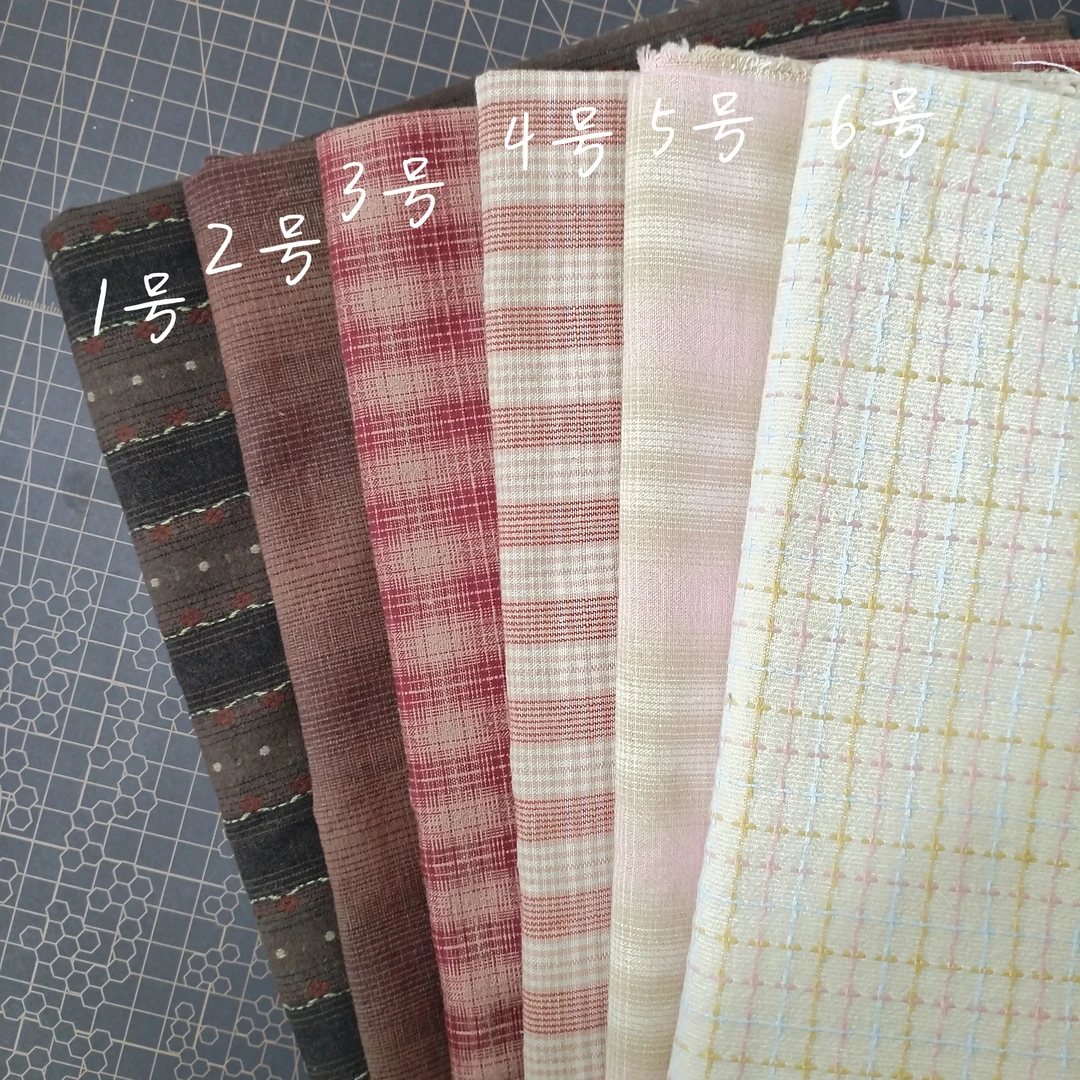 纯棉先染布水洗布组/DIY手工拼布/包包娃衣布料