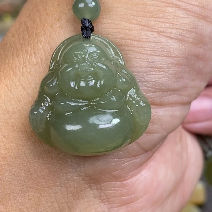 和田玉未镶嵌颈饰叶*诺