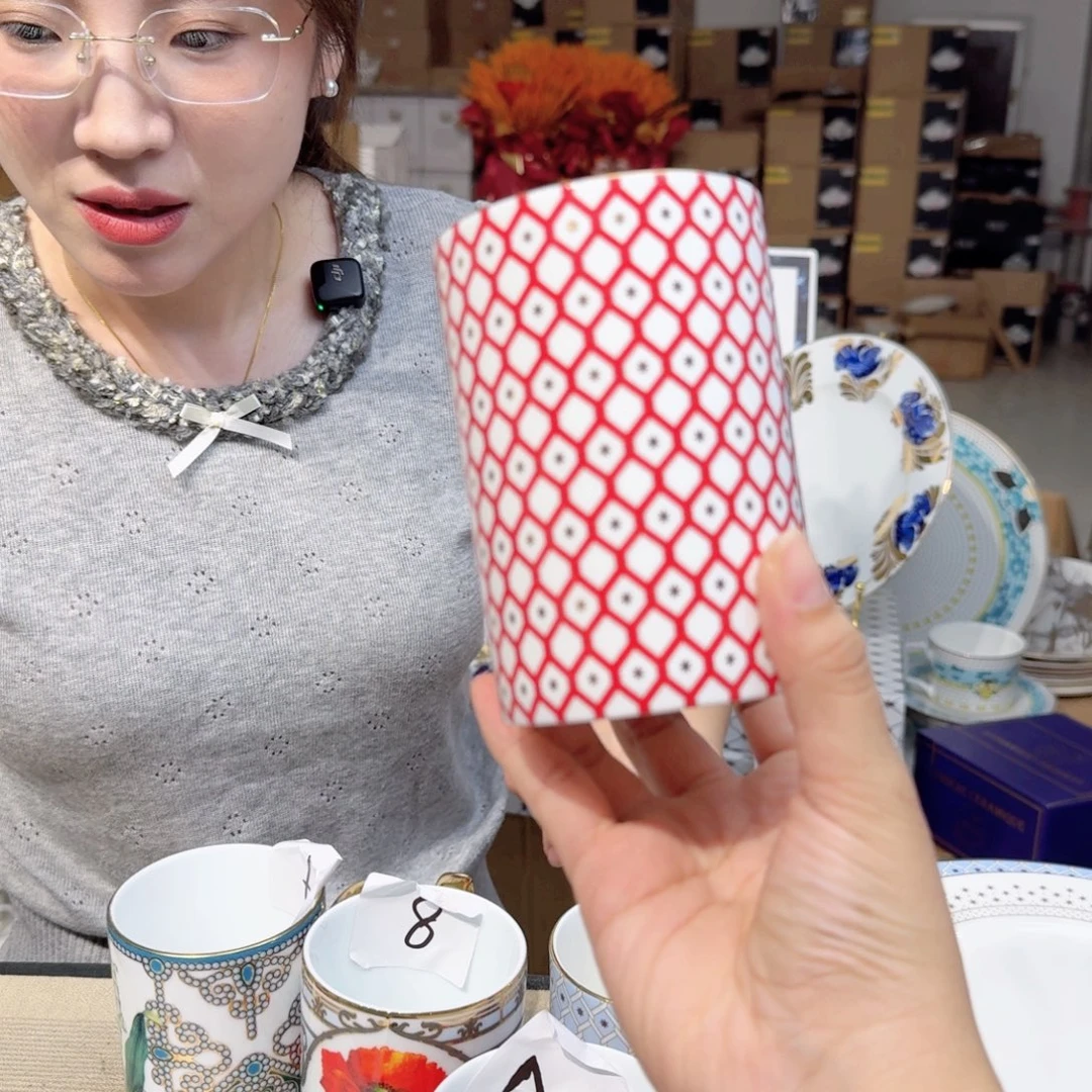 小****骨瓷马克杯370ml一个外贸骨瓷