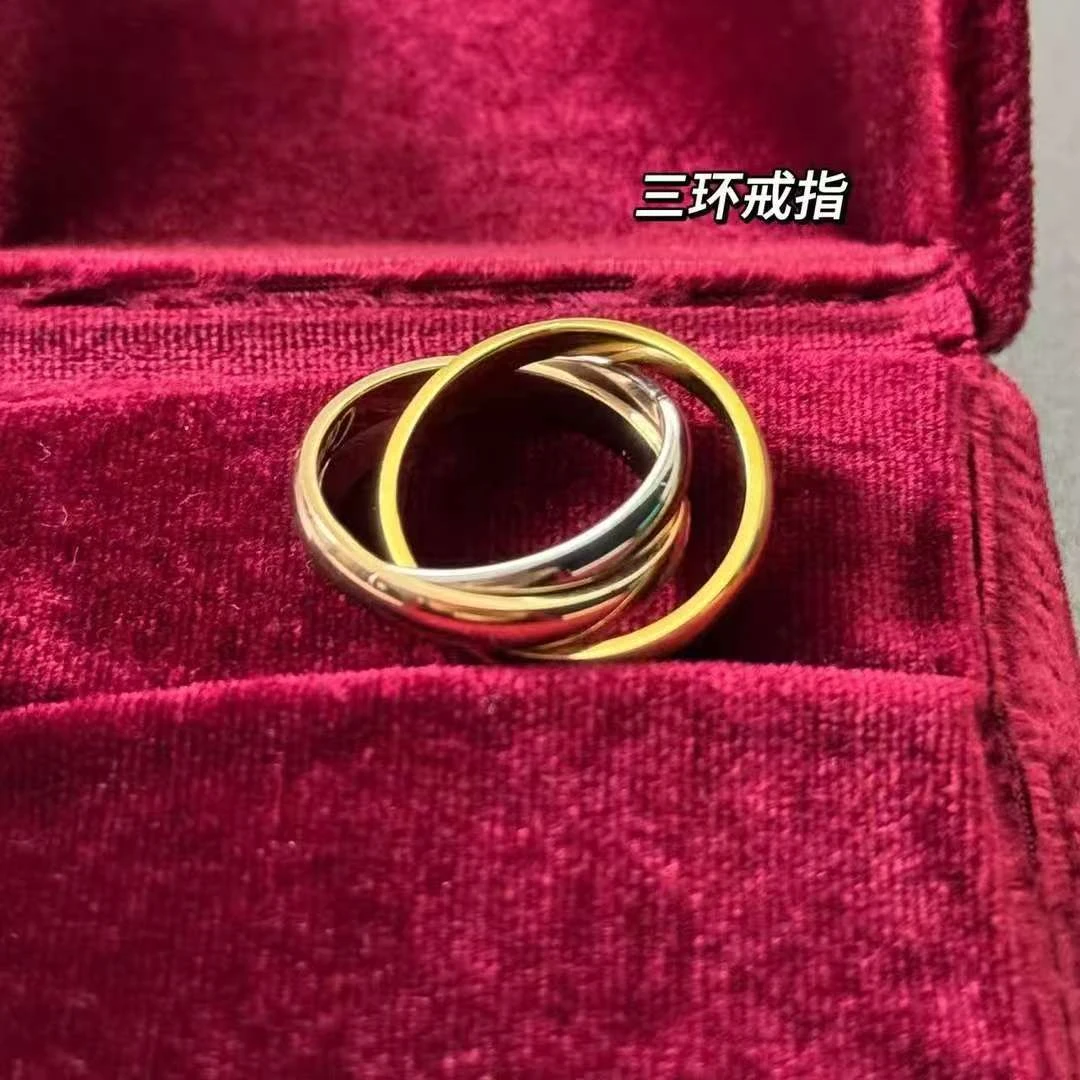钛钢戒指 BIBI【三环戒指】戒指BB396