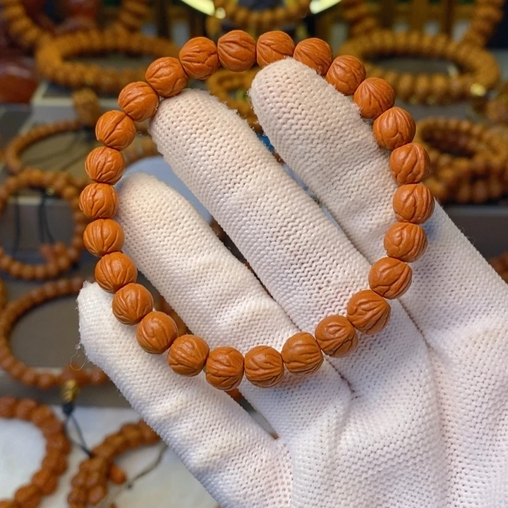 喵***～桃核吊坠秦岭龙纹