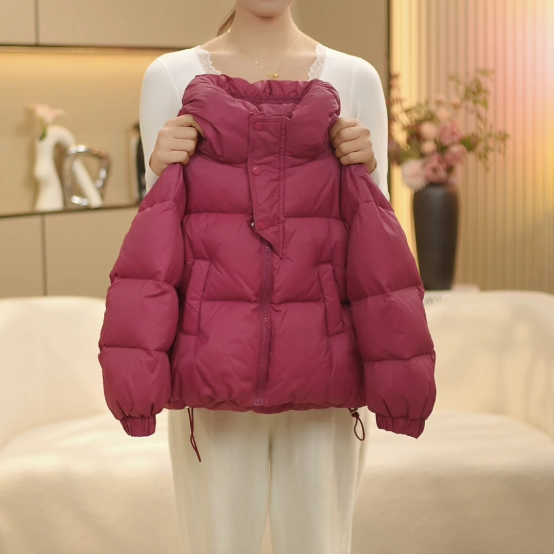 SMOTOUCH MUD90白鸭绒冬季新款韩版时尚百搭连帽羽绒服外套-Y1288