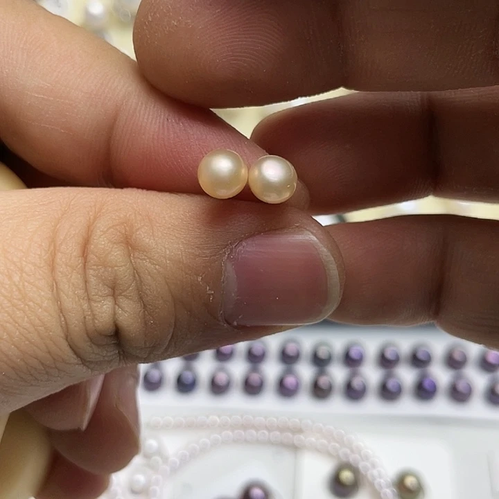 锦****银S925镶嵌耳饰淡水珍珠