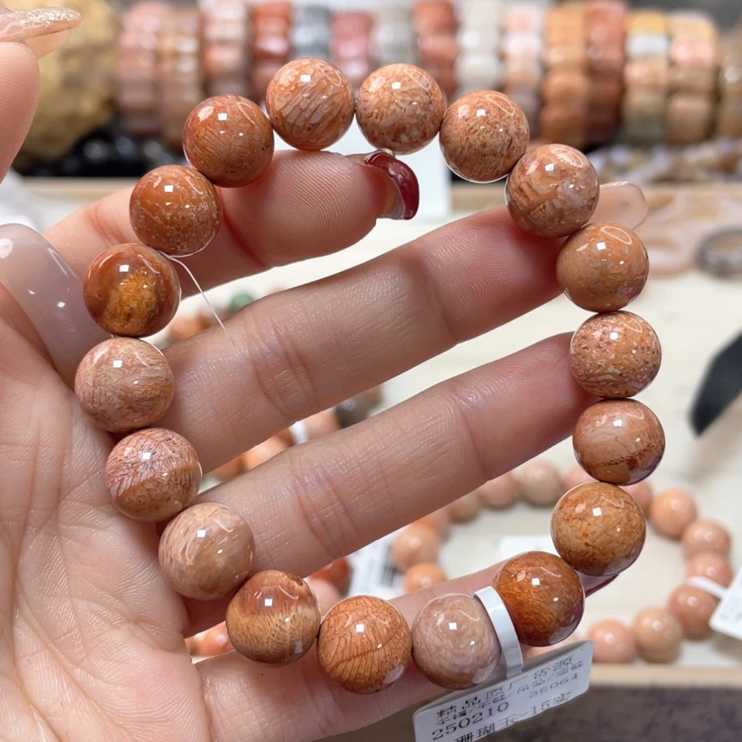 硅化珊瑚（珊瑚玉）手链未镶嵌蒲****.781