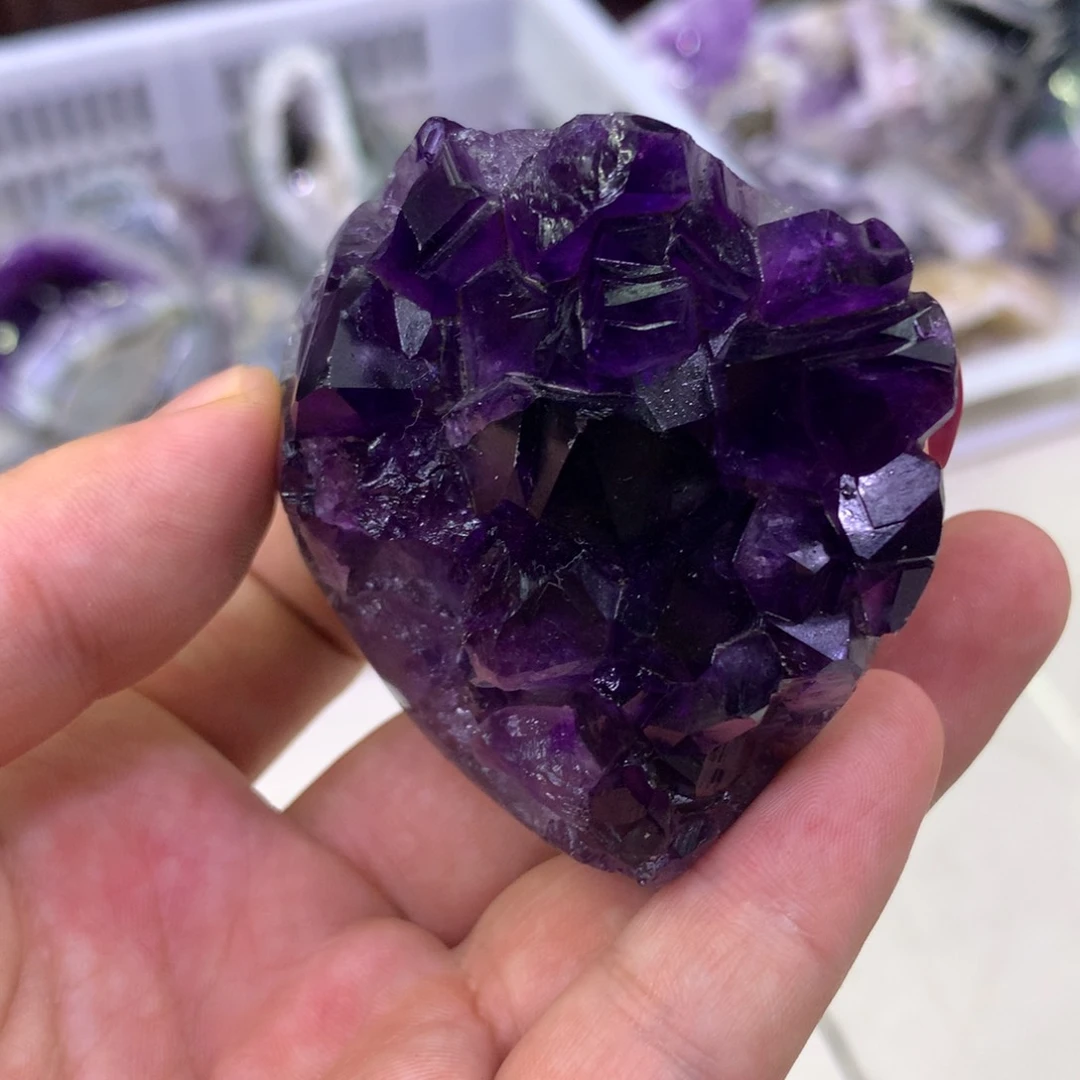 水晶摆件未镶嵌乖***号紫晶