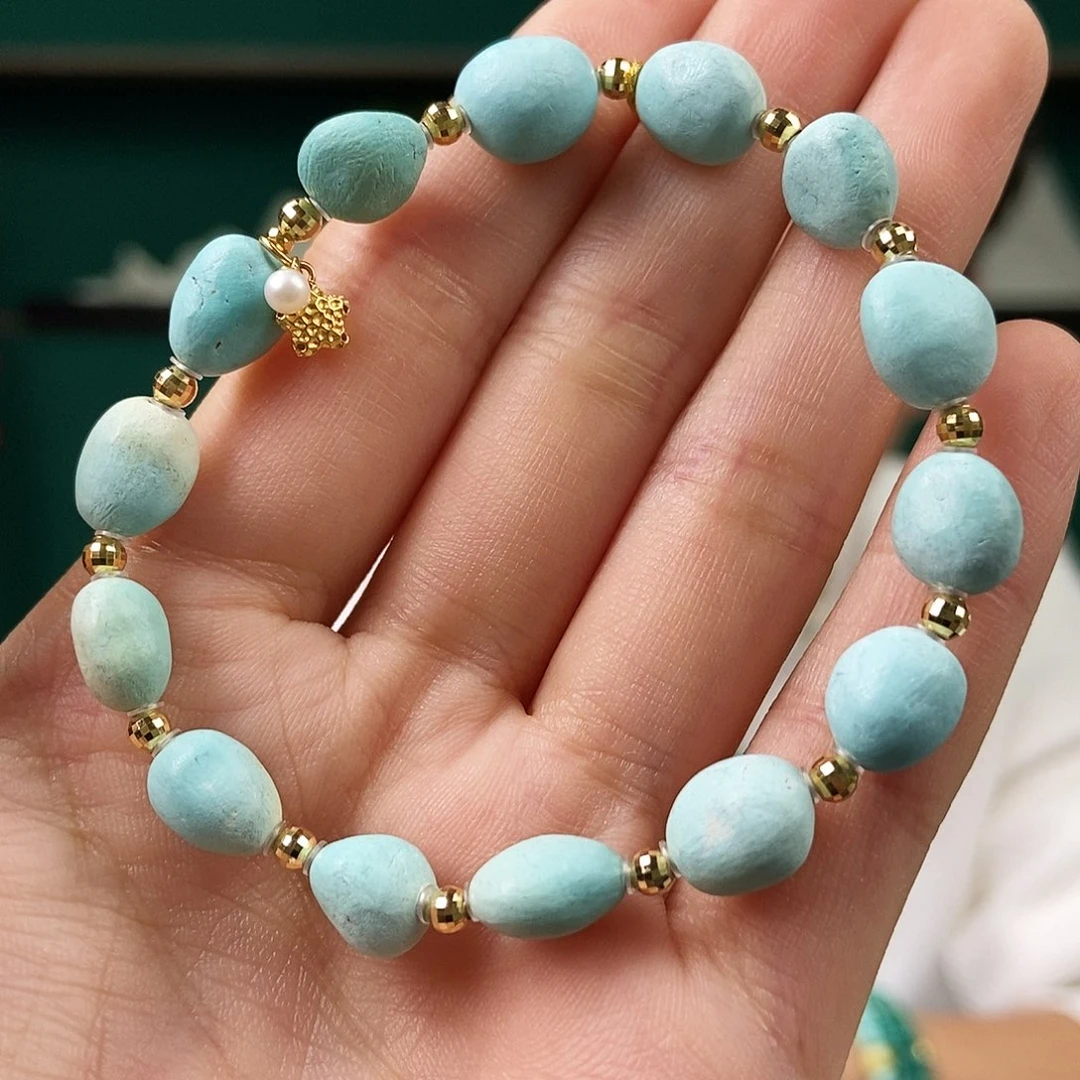 18K金镶嵌绿松石珠宝奇石