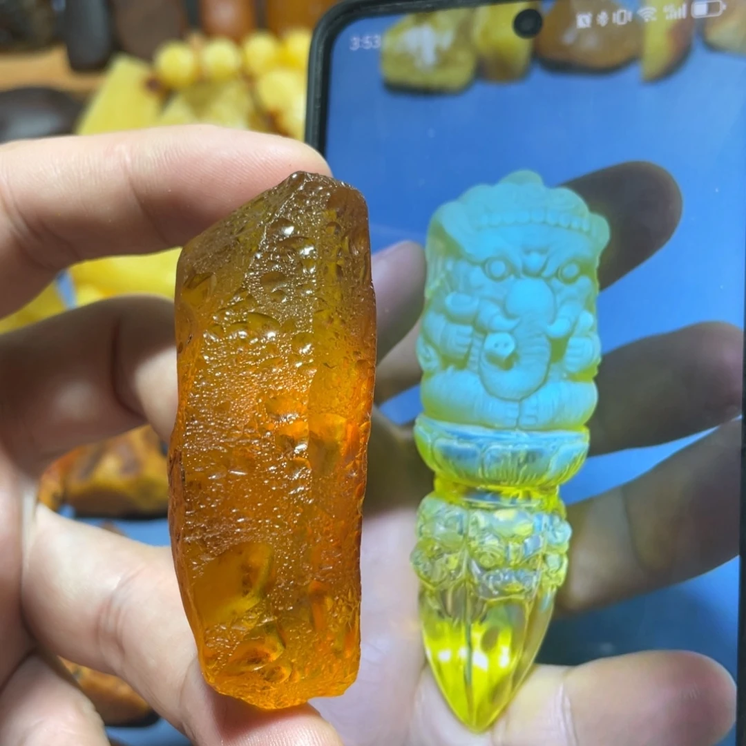 定制蜜蜡未镶嵌象神降魔杵