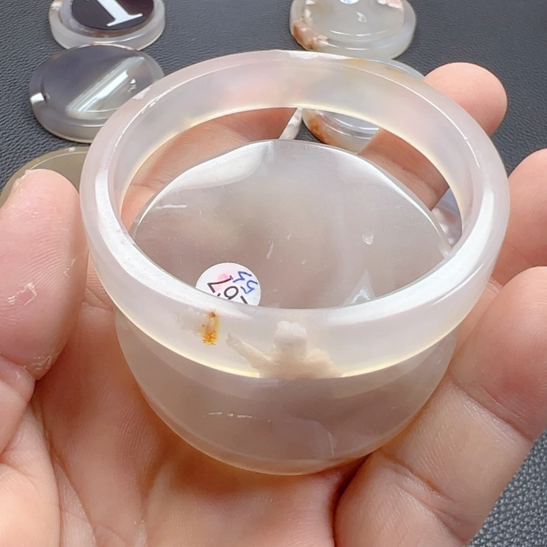 喵***～石英质玉未镶嵌手镯55