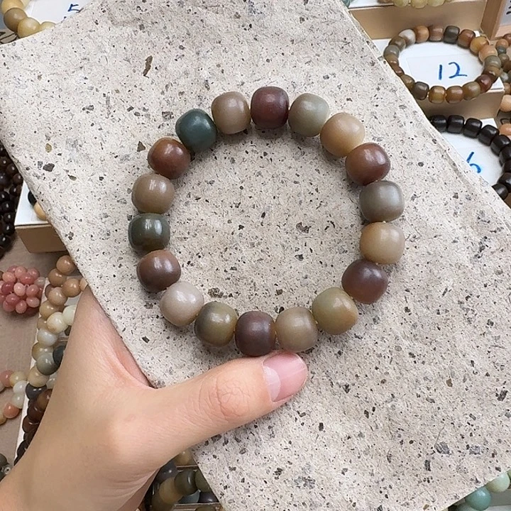 手串菩提根/象牙果卡14干磨小桔灯微瑕