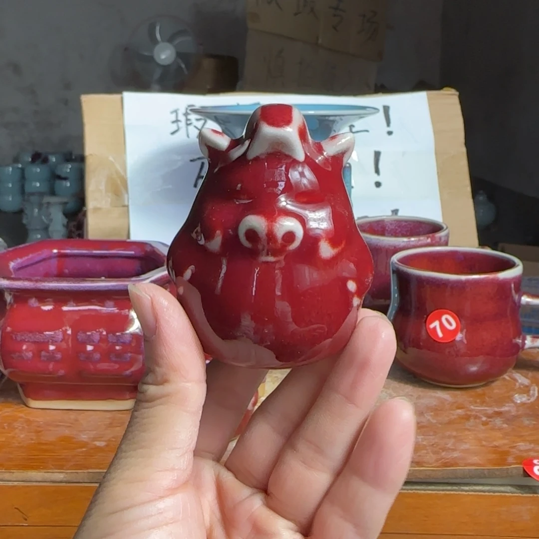 摆件郑家钧瓷摆件微瑕