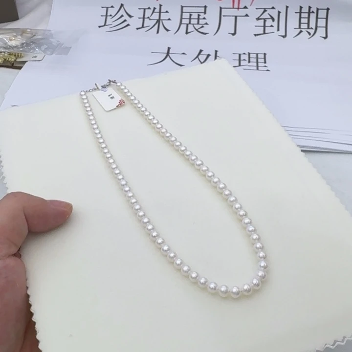 淡水珍珠颈饰银S925镶嵌274