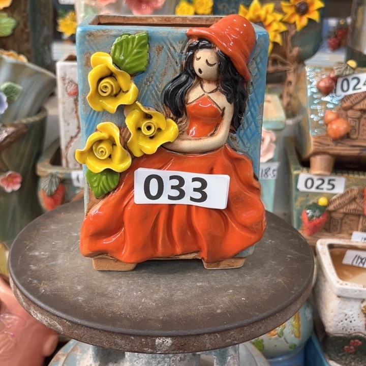 紫砂花盆粗陶材质多肉花盆