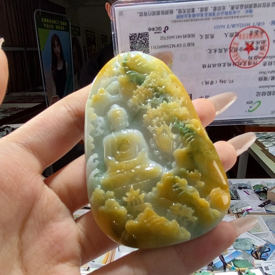 翡翠未镶嵌颈饰翡翠