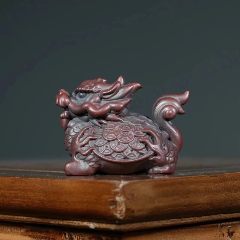 宜兴紫砂茶宠龙龟